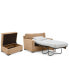 Фото #4 товара Radley 54" Fabric Chair Bed & 36" Storage Ottoman, Created for Macy's