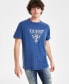 ფოტო #1 პროდუქტის Men's Acid-Washed Triangle Logo Graphic T-Shirt