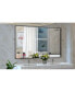 60x36" Oversized Rectangle Mirror with Removable Tray & Aluminum Frame