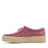 Фото #5 товара Clarks Wallabee Cup 26168664 Womens Pink Oxfords & Lace Ups Casual Shoes