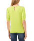 ფოტო #2 პროდუქტის Women's Crewneck Puff Sleeve Cotton Sweater