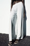 Фото #2 товара Широкие брюки из струящейся ткани ZARA