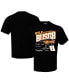 Фото #1 товара Men's Black Kyle Busch Speed T-shirt