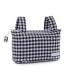 Organizer bag for baby stroller Mi bollito Black Gingham 15 x 18 x 45 cm