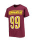 Big Boys Chase Young Burgundy Washington Commanders Mainliner Player Name and Number T-shirt