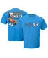 Фото #1 товара Men's Blue Richard Petty Seven-Time Champion T-shirt