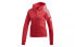 Фото #1 товара adidas 三条纹字母印花 含拇指洞连帽夹克 女款 红色 / Куртка Adidas Featured Jacket FL1958