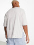 ASOS DESIGN oversized t-shirt in rib colour block