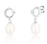 Delicate silver earrings with pearls SVLE0694SD2P100
