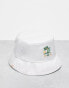 Фото #1 товара adidas Originals graphic bucket hat in white