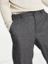 Selected Homme slim tapered fit smart trousers in dark grey houndstooth