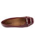 Фото #8 товара Trotters Sizzle Sign T1251-654 Womens Burgundy Leather Ballet Flats Shoes