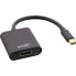 Фото #1 товара InLine Mini DisplayPort HDMI Adaptor Aluminum with Audio - 4K/60Hz - black - 0.15m