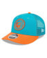 Фото #3 товара Men's Aqua, Orange Miami Dolphins 2023 Sideline Low Profile 9FIFTY Snapback Hat