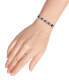 ფოტო #2 პროდუქტის Cubic Zirconia Purple Clear Alternate Link Bracelet