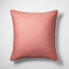Фото #3 товара Euro Textured Chambray Cotton Pillow Sham Rose - Casaluna