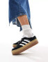 adidas Originals Gazelle Bold trainers in black and white