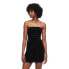 Фото #2 товара SUPERDRY Velvet Bandeau Sleeveless Short Dress