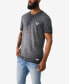 Фото #2 товара Men's Short Sleeve Dyed Embro Henley Shirt