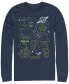 Disney Pixar Men's Toy Story Aliens Claw Master Map, Long Sleeve T-Shirt