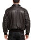 Men A-2 Leather Flight Bomber Jacket Коричневый, Средний - фото #3