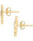 ფოტო #4 პროდუქტის Mrs. Potts & Chip Enamel Mismatch Stud Earrings in 18K Gold-Plated Sterling Silver