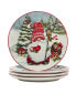 Фото #2 товара Christmas Gnomes 16 piece Dinnerware Set, Service for 4