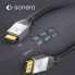 Sonero DisplayPort to HDMI Cable 1.50m - 1.5 m - DisplayPort - HDMI - Male - Male - Straight