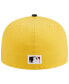 Фото #5 товара Men's Yellow, Black Oakland Athletics Grilled 59FIFTY Fitted Hat