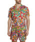 Фото #1 товара Men's Regular-Fit Floral-Print Shirt