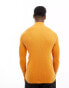 Фото #4 товара ASOS DESIGN muscle fit knitted essential 1/4 zip jumper in orange