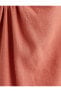 Фото #6 товара Midi Keten Elbise Boyundan Bağlamalı Pencere Detaylı Yırtmaçlı