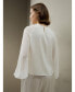 Фото #2 товара Women's Silk Blouse with Raglan Sleeves for Women