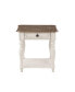 Фото #1 товара Florian End Table in Oak & Antique White Finish