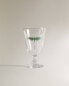 Dragonfly transfer wine glass