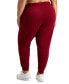 Plus Size High-Rise Solid Fleece Jogger Pants, Created for Macy's