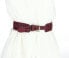 Tory Burch Woven Women's Leather Belt in Cabernet Sz M $195