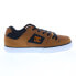 Фото #1 товара DC Pure 300660-KBO Mens Brown Leather Lace Up Skate Inspired Sneakers Shoes