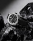 ფოტო #3 პროდუქტის Men's Swiss Automatic Alpiner Extreme Regulator Black Rubber Strap Watch 41mm