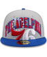 Фото #3 товара Men's Gray, Royal Philadelphia 76ers Tip-Off Two-Tone 59FIFTY Fitted Hat