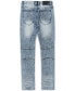 ფოტო #2 პროდუქტის Men's Patchwork Denim Jeans