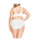 Фото #3 товара Plus Size Lace Soft Cup Wire Free Bra - white
