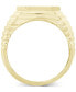 ფოტო #3 პროდუქტის Men's Diamond Octagon Cluster Ring (1/4 ct. t.w.) in 10k Gold