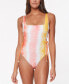 Фото #1 товара Sanctuary Desert 281480 Dreamer Square Neck High-Leg Swimsuit, Size X-Small