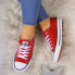 Low textile sneakers NEWS W EVE8D red