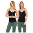 VERO MODA Maxi My Soft sleeveless V neck T-Shirt 2 units