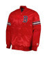 Фото #4 товара Men's Red Boston Red Sox Pick and Roll Satin Varsity Full-Snap Jacket
