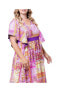 ფოტო #4 პროდუქტის Plus Size Mediterranean Breeze Maxi Dress with Pockets