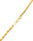 Men's Rope Link 24" Chain Necklace in Gold-Tone Ion-Plated Stainless Steel