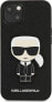 Karl Lagerfeld Karl Lagerfeld KLHCP13SOKPK iPhone 13 mini 5,4" czarny/black hardcase Saffiano Ikonik Karl`s Patch